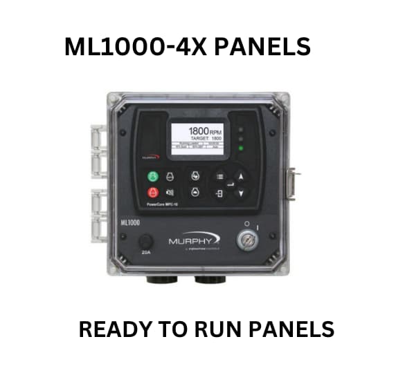  ML1000 4X panels from Enovation Controls, prepared and ready for operation in a professional setting